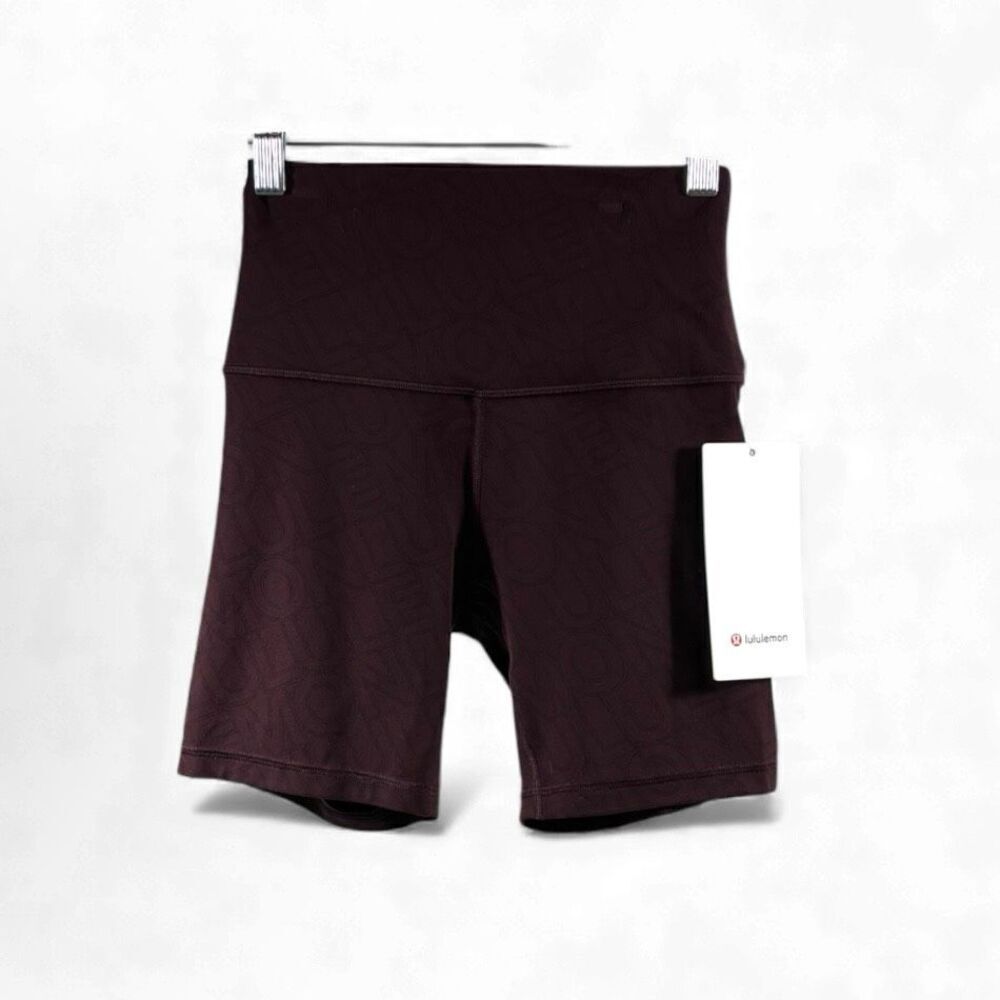 Lululemon NWT Align High Rise Short 6” in Espresso Branded Size 4